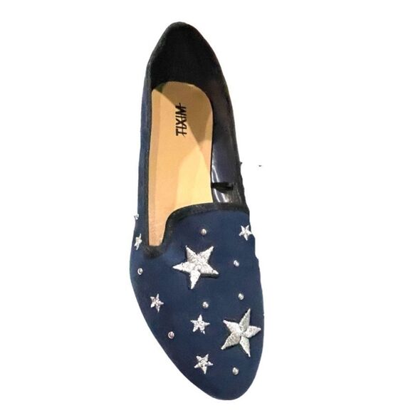 Mixit Velvet Embroidered Flats - Picture 3 of 14